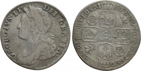 GREAT BRITAIN. George II (1727-1760). Sixpence (1735)