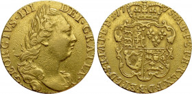 GREAT BRITAIN. George III (1760-1820). GOLD Guinea (1775). Tower (London)