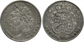 GREAT BRITAIN. Hanover. George IV (1820-1830). Sixpence (1821)