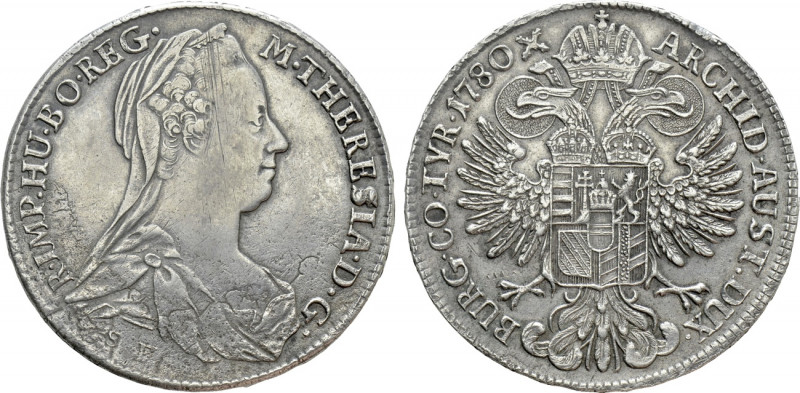 HOLY ROMAN EMPIRE. Maria Theresia (1740-1780). Taler (1780-SF). Minted 1783-1795...