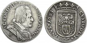 ITALY. Massa di Lunigiana. Alberico II Cybo Malaspina (1662-1690). 8 Bolognini (1663)