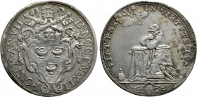 ITALY. Papal states. Innocent XII (1691-1700). Mezza Piastra (AN VII). Rome