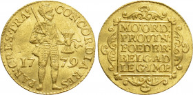 NETHERLANDS. Batavian Republic (1796-1805). GOLD Ducat (1779). Utrecht