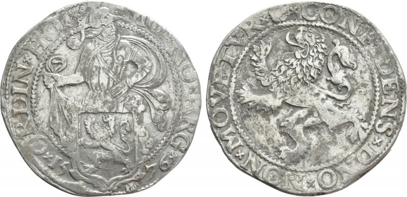 NETHERLANDS. Holland. Lion Dollar or Leeuwendaalder (1576). 

Obv: MO NO ARG O...