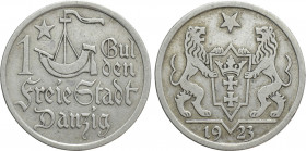 POLAND. Free city of Danzig (1920-1933). 1 Gulden (1923)
