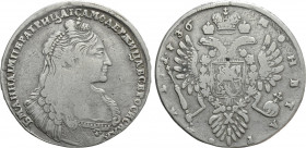 RUSSIA. Anna Ioannovna (1730-1740). 1 Rouble (1736)