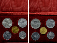 VATICAN CITY. Pius XII (1939-1958). Specimen Set 1950 With 5 Coins (Including 100 Lira in GOLD)