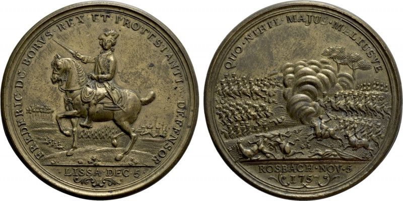 GERMANY. Brandenburg-Preußen. Friedrich II (1740-1786). Medal (1757). Commemorat...