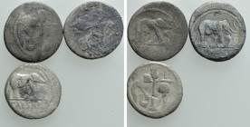 3 Denarii of Julius Casear