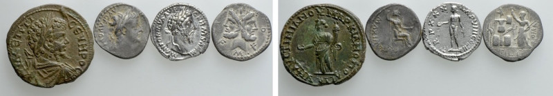 4 Roman Coins. 

Obv: .
Rev: .

. 

Condition: See picture.

Weight: g....