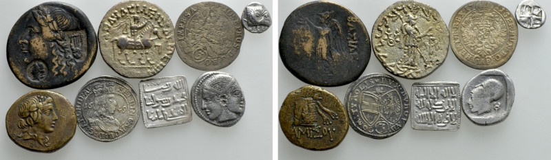 8 Greek and Modern Coins. 

Obv: .
Rev: .

. 

Condition: See picture.
...