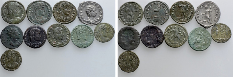 10 Roman Coins. 

Obv: .
Rev: .

. 

Condition: See picture.

Weight: g...