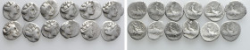12 Greek Silver Coins