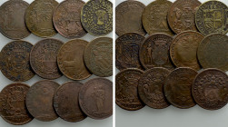 12 Jetons / Coins of the 17th Century