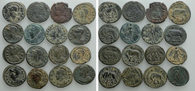 16 Commemorative Folles / URBS ROMA and CONSTANTINOPOLIS Types
