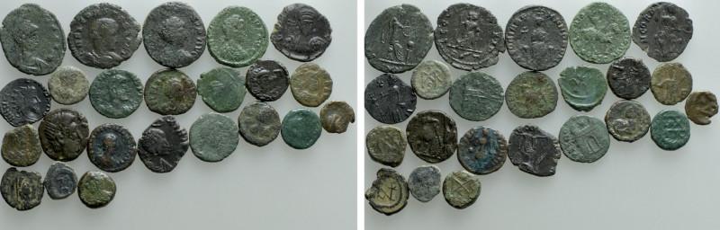 23 Late Roman Coins.

Obv: .
Rev: .

.

Condition: See picture.

Weight...