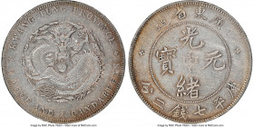 Kwangtung. Kuang-hsü Dollar ND (1890-1908) XF Details (Chopmarked) NGC, Kwangtung mint, KM-Y203, L&M-133. Graced with golden tones in the outer region...