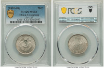 Kwangtung 4-Piece Lot of Certified 20 Cents PCGS, 1) Kuang-hsü 20 Cents ND (1890-1908) - MS62, KM-Y201, L&M-135 2) Kuang-hsü 20 Cents ND (1890-1908) -...