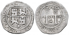 Charles-Joanna (1504-1555). 4 reales. Mexico. M-L. (Cal-135). Ag. 13,21 g. Almost VF. Est...250,00. 

Spanish description: Juana y Carlos (1504-1555...