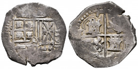 Philip II (1556-1598). 4 reales. 1595. Toledo. C. (Cal-617). Ag. 13,28 g. Light rust on reverse. Full date. Almost VF. Est...180,00. 

Spanish descr...