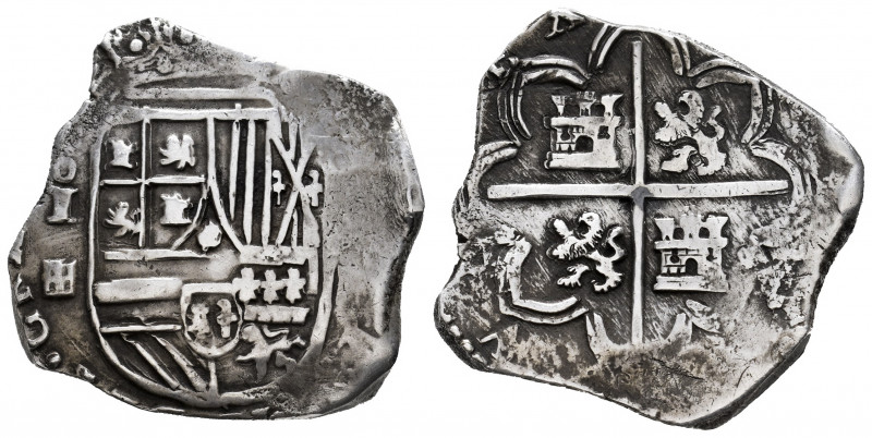 Philip II (1556-1598). 4 reales. Segovia. (Cal-type 164). Ag. 13,32 g. Date not ...
