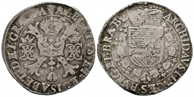 Albert and Elizabeth (1598-1621). 1 patagon. ND. Antwerpen. (Tauler-1698). (Vti-346). (Vanhoudt-619.AN). Ag. 27,97 g. VF. Est...150,00. 

Spanish de...