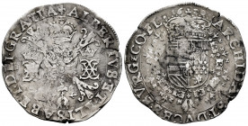 Albert and Elizabeth (1598-1621). 1 patagon. 1620. Bruges. (Tauler-1722). (Vti-375). (Vanhoudt-619.BG). Ag. 27,48 g. VF. Est...180,00. 

Spanish des...