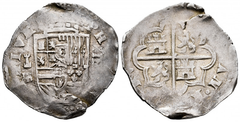 Philip III (1598-1621). 4 reales. (1599). Segovia. Castillejo (Melchor Rodríguez...