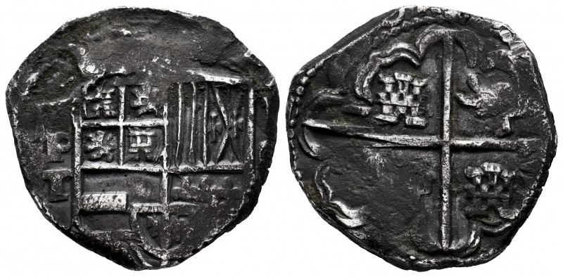 Philip IV (1621-1665). 4 reales. (1628-32). Potosí. T. (Cal-type 279). Ag. 13,74...