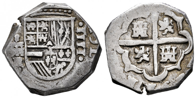 Philip IV (1621-1665). 4 reales. (1624-1627). Segovia. R. (Cal-unlisted). Ag. 13...