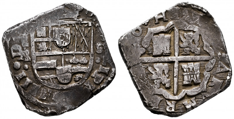 Philip IV (1621-1665). 8 reales. 1650. Madrid. A/B. (Cal-1279 var). Ag. 27,27 g....