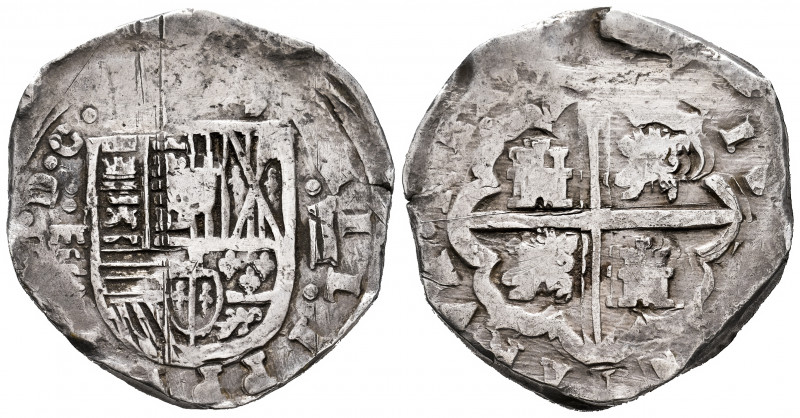 Philip IV (1621-1665). 8 reales. (1621-1624). Segovia. R. (Cal-tipo 342). Ag. 27...