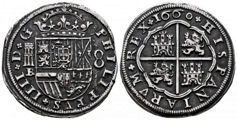 Philip IV (1621-1665). 8 reales. 1660. Segovia. BR. (Cal-1625). Ag. 25,74 g. 8 t...