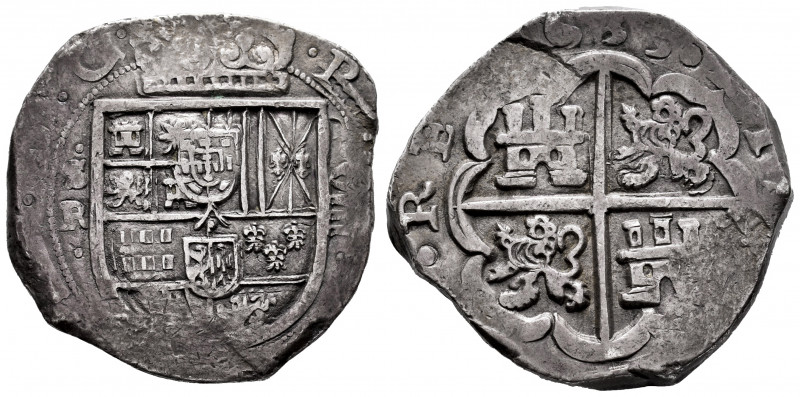 Philip IV (1621-1665). 8 reales. 1633. Sevilla. R. (Cal-1626). Ag. 27,28 g. Inne...