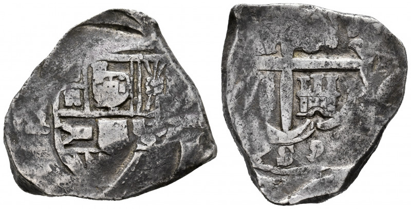 Philip IV (1621-1665). 8 reales. 165(?). Sevilla. R. (Cal-type 350). Ag. 26,94 g...