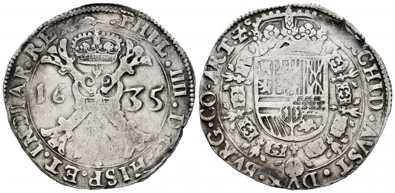 Philip IV (1621-1665). 1 patagon. 1635. Arras. (Tauler-2706). (Vti-1103). (Vanho...