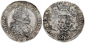 Philip IV (1621-1665). 1 ducaton. 1634. Antwerpen. (Tauler-2869). (Vti-1159). (Vanhoudt-640.AN). Ag. 32,49 g. Planchet crack. Choice VF. Est...350,00....