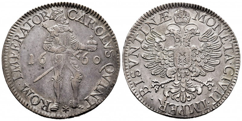 Philip IV (1621-1665). 1 daldre. 1660. Besançon. (Tauler-3514). (Vti-1667). Ag. ...