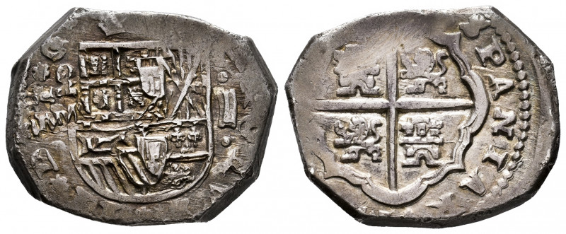 Charles II (1665-1700). 4 reales. (1681). Madrid. M. (Cal-477). Ag. 13,54 g. Ver...