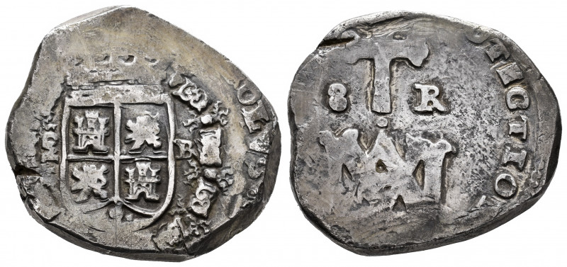 Charles II (1665-1700). 8 reales. (1699). Madrid. BR. (Cal-613). Ag. 21,45 g. "M...