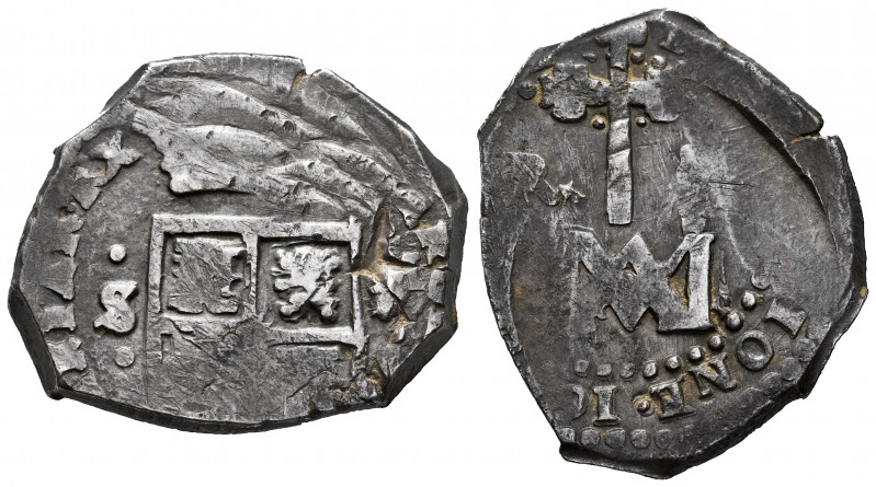 Charles II (1665-1700). 8 reales. 16.... Sevilla. M. (Cal-tipo 118). Ag. 21,80 g...