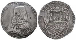 Charles II (1665-1700). 1 ducaton. 1676. Milano. (Tauler-3098). (Vti-19). (Mir-387/1). Ag. 27,62 g. Choice VF. Est...450,00. 

Spanish description: ...