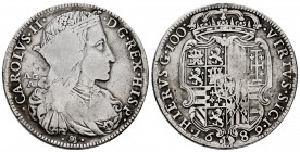 Charles II (1665-1700). Ducat. 1689. Naples. AG/A. (Tauler-3201). (Vti-193). (Mir-293/1). Ag. 24,81 g. Scarce. Almost VF. Est...250,00. 

Spanish de...