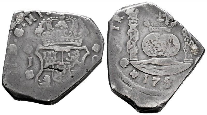 Ferdinand VI (1746-1759). 8 reales. 1751. Guatemala. J. (Cal-424). Ag. 26,46 g. ...