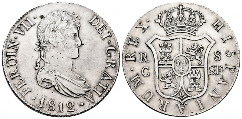 Ferdinand VII (1808-1833). 8 reales. 1812. Cataluña, minted in Mallorca. (Cal-11...