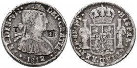 Ferdinand VII (1808-1833). 8 reales. 1812. Chihuahua. RP. (Cal-1164). Ag. 25,68 g. Imaginary bust. Molten. Rare. VF. Est...200,00. 

Spanish descrip...
