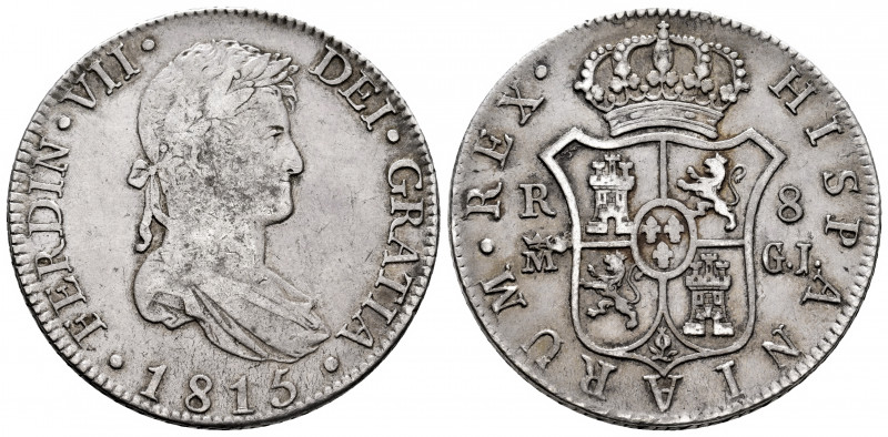 Ferdinand VII (1808-1833). 8 reales. 1815. Madrid. GJ. (Cal-1269). Ag. 26,91 g. ...
