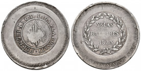 Ferdinand VII (1808-1833). 5 pesetas. 1823. Mallorca. (Cal-1301). Ag. 26,84 g. Legend Y LA CONSTI. Nicks on edge. Scarce. VF. Est...300,00. 

Spanis...
