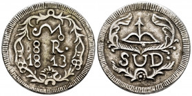 Ferdinand VII (1808-1833). 8 reales. 1813. Morelos. (Cal-1352). Ag. 28,62 g. Molten silver. Minor nicks. Rare. Choice VF. Est...750,00. 

Spanish de...