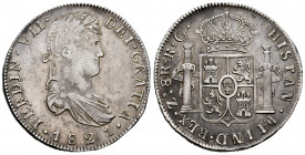 Ferdinand VII (1808-1833). 8 reales. 1821. Zacatecas. RG. (Cal-1465). Ag. 27,17 g. Choice VF. Est...180,00. 

Spanish description: Fernando VII (180...